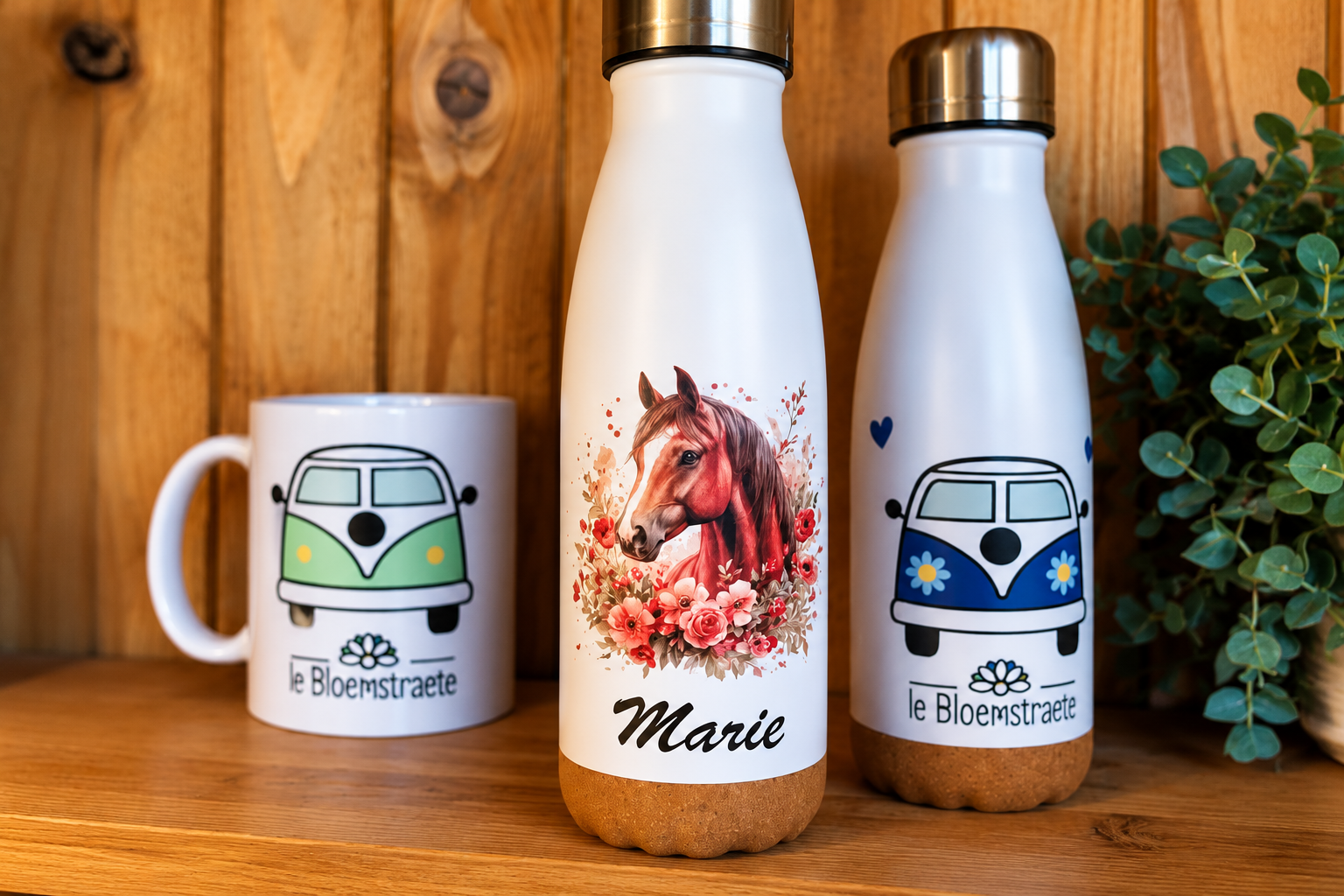 Gourdes et mug personnalisés de la boutique du Bloemstraete
