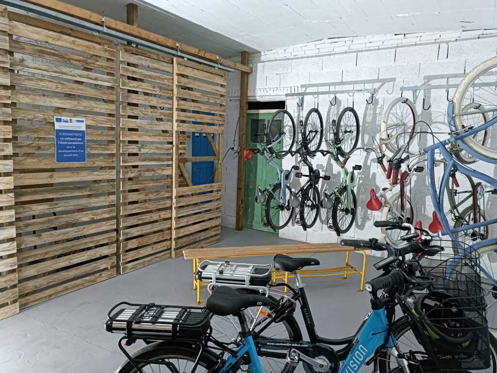 accueil vélo bloemstraete local vélo sécurisé